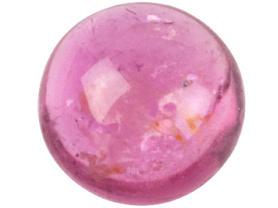Rosafarbener Turmalin, Runder Cabochon, 5mm