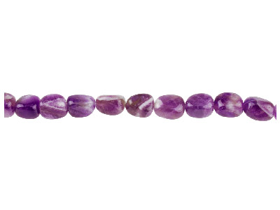 Amethyst, Feiner Stein Nugget 8 X 10 Mm, 40 Cm Langer Strang