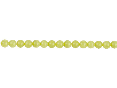 Halbedelsteinperlen, Rund, Strang 40cm, 4mm, Lemon-jaspis