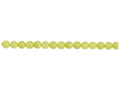 Halbedelsteinperlen, Rund, Strang 38-39cm, 6mm, Lemon-jaspis