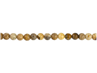 Landschaftsjaspis, Runder Edelstein8mm, Strang Von 40 Cm