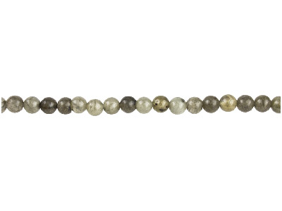 Halbedelsteinperlen, Rund, Strang 40 cm, 4 mm, Labradorit - Standard Bild - 1