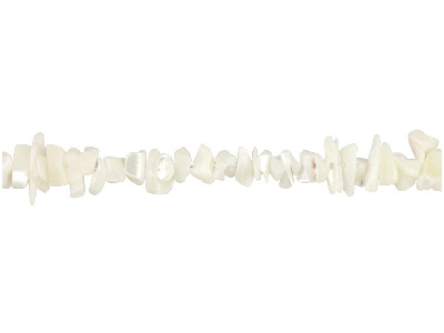 Perlmutt, Feiner Stein Form chipsmittelgroes Modell, Strang Von 40 Cm