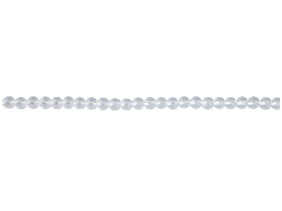 Kristall, Runder Edelstein 4 Mm, 40cm Langer Strang