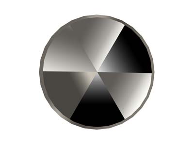 Natürliche Marcassite, Rund rose Cut, 1,50 Mm, Schwarz, Preciosa