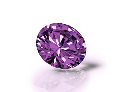 Preciosa Cubic Zirconia, The Alpha Round Brillant, 1 mm, Amethyst - Standard Bild - 3