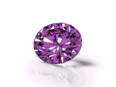 Preciosa Cubic Zirconia, The Alpha Round Brillant, 1 mm, Amethyst - Standard Bild - 4