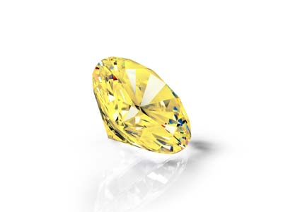 Preciosa Cubic Zirconia, The Alpha Round Brillant, 1 mm, Gold - Standard Bild - 2