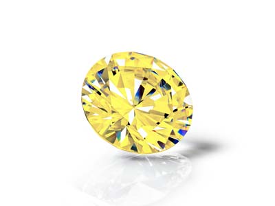 Preciosa Cubic Zirconia, The Alpha Round Brillant, 1 mm, Gold - Standard Bild - 3