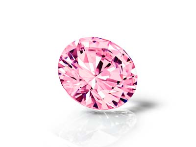 Preciosa Cubic Zirconia, The Alpha Round Brillant, 1 mm, Rosa - Standard Bild - 3