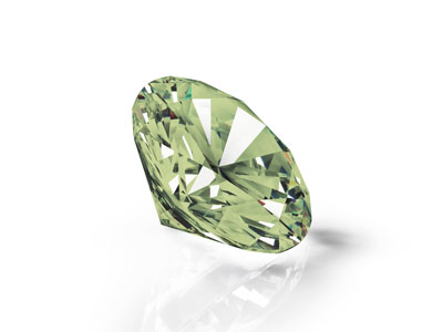 Preciosa Cubic Zirconia, The Alpha Round Brillant, 1 mm, Peridot - Standard Bild - 2