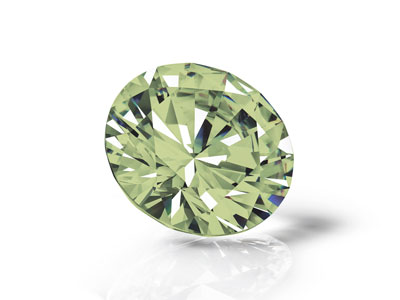 Preciosa Cubic Zirconia, The Alpha Round Brillant, 1 mm, Peridot - Standard Bild - 3