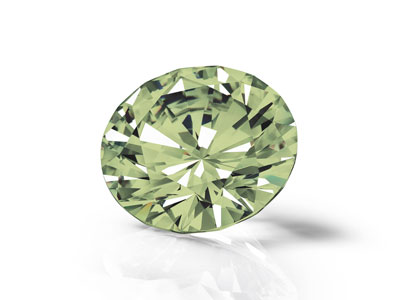 Preciosa Cubic Zirconia, The Alpha Round Brillant, 1 mm, Peridot - Standard Bild - 4