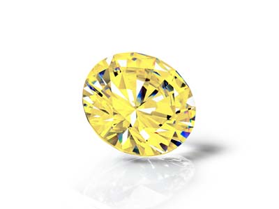 Preciosa Cubic Zirconia, The Alpha Round Brillant, 1,5 mm, Gold - Standard Bild - 3