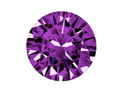 Preciosa Cubic Zirconia, The Alpha Round Brillant, 2mm, Amethyst