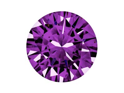 Preciosa Cubic Zirconia, The Alpha Round Brillant, 2,5 mm, Amethyst - Standard Bild - 1