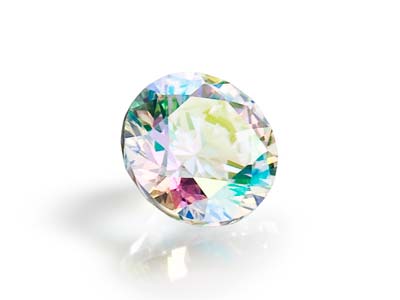 Preciosa Cubic Zirconia, The Alpha Round Brillant, 2,5 Mm, Aurora Borealis - Standard Bild - 4