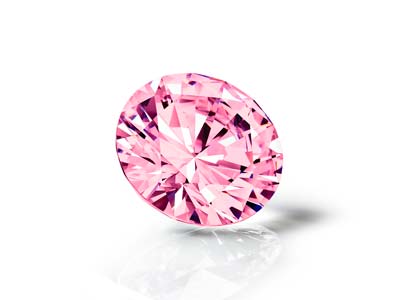 Preciosa Cubic Zirconia, The Alpha Round Brillant, 2,5 mm, Rosa - Standard Bild - 3