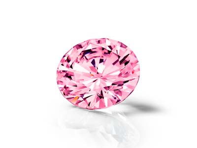 Preciosa Cubic Zirconia, The Alpha Round Brillant, 2,5 mm, Rosa - Standard Bild - 4