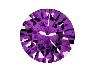 Preciosa Cubic Zirconia, The Alpha Round Brillant, 3mm, Amethyst