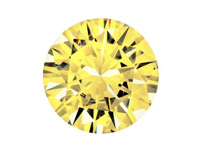 Preciosa Cubic Zirconia, The Alpha Round Brillant, 3 mm, Gold - Standard Bild - 1