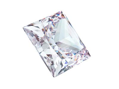 Preciosa Cubic Zirconia, Square Princess, 3 X 3 mm, Weiß - Standard Bild - 2