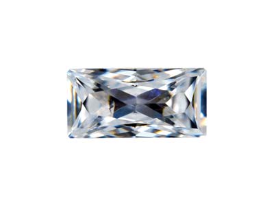 Zirkoniumoxid, Baguette, 3 X 2mm, Wei, Preciosa