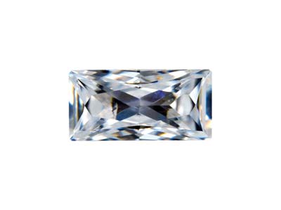 Preciosa Cubic Zirconia, Baguette Princess, 3 X 2 mm, Weiß - Standard Bild - 1