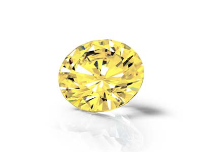 Preciosa Cubic Zirconia, The Alpha Round Brillant, 3,5 mm, Gold - Standard Bild - 4