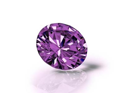 Preciosa Cubic Zirconia, The Alpha Round Brillant, 4 mm, Amethyst - Standard Bild - 3