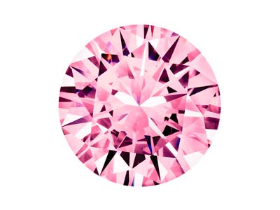 Preciosa Cubic Zirconia, The Alpha Round Brillant, 4mm, Rosa