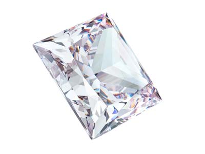 Preciosa Cubic Zirconia, Square Princess, 4 X 4 mm, Weiß - Standard Bild - 2