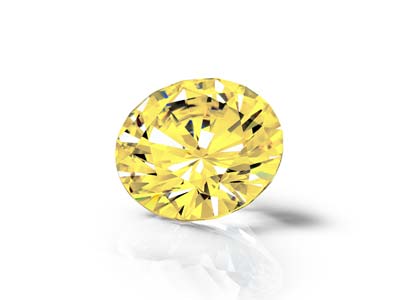 Preciosa Cubic Zirconia, The Alpha Round Brillant, 5 mm, Gold - Standard Bild - 4