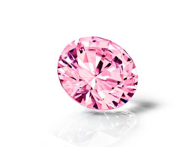 Preciosa Cubic Zirconia, The Alpha Round Brillant, 5 mm, Rosa - Standard Bild - 3