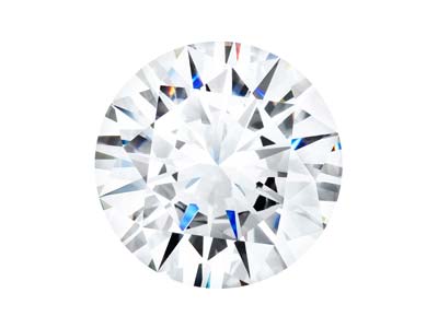 Preciosa Cubic Zirconia, The Alpha Round Brillant, 5 mm, Weiß - Standard Bild - 1