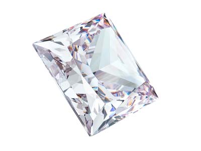 Preciosa Cubic Zirconia, Square Princess, 5 X 5 mm, Weiß - Standard Bild - 2