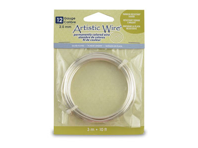 Versilberter Kupferdraht 2,00 Mm, Artistic Wire Von Beadalon, 3,10 M Spule