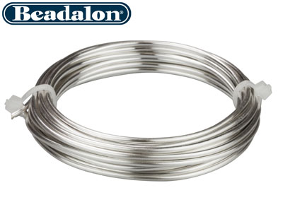 Versilberter Kupferdraht 2,00 Mm, Artistic Wire Von Beadalon, 3,10 M Spule - Standard Bild - 2