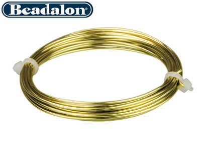 Messingdraht Mit Anlaufschutz 1,30 Mm, Artistic Wire Von Beadalon, 3,10 M Spule - Standard Bild - 2
