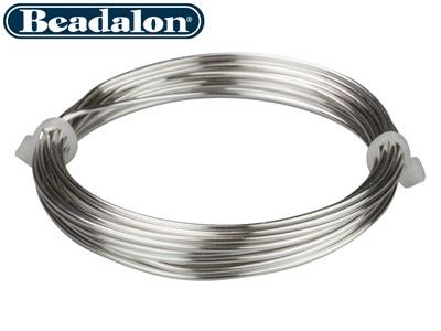 1,30 MM Versilberter Kupferdraht, Artistic Wire Von Beadalon, 3,10 M Spule - Standard Bild - 2