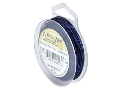 Beadalon Artistic Wire, Drahtstärke 20 Awg ,  13,7 m, Dunkelblau - Standard Bild - 1