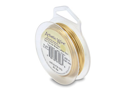 Messingdraht Mit Anlaufschutz 0,81 Mm, Artistic Wire Von Beadalon, 13,70 M Spule