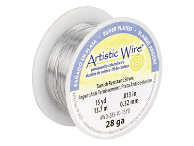 0,32 MM Versilberter Draht, Artisticwire Von Beadalon, 13,70 M Spule