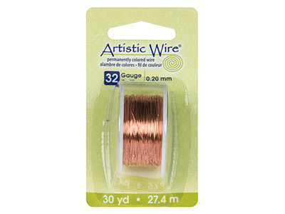 Blanker Kupferdraht 0,20 Mm, Artistic Wire Von Beadalon, Spule 27,40 Meter - Standard Bild - 3