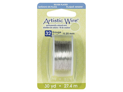 Beadalon Artistic Wire 32 Gauge Sil Pltd 27.4m - Standard Bild - 3