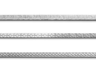 Beadalon Artistic Wire, Flach, Geometrisch, 4,6 mm X 0,58 mm, AnlaufbestÄndiges Silber - Standard Bild - 2