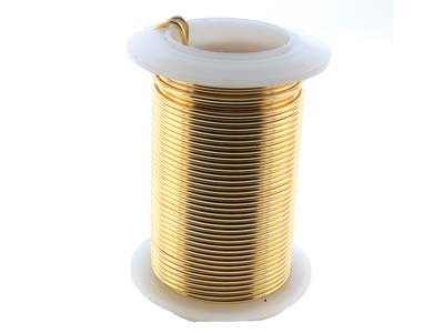 Wire Elements, 18 Gauge, Gold Colour, Tarnish Resistant, Medium Temper, 10yd/9.14m - Standard Bild - 3