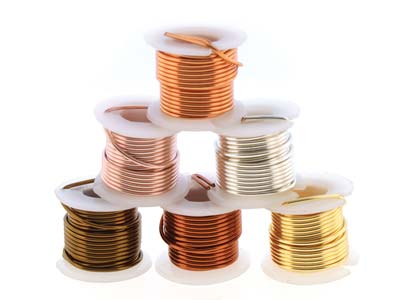 Kupferdraht Halbhart Anlaufgeschützt 1 Mm, Farbassortiment, 6 Spulen À1,80 M - Standard Bild - 2