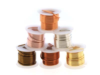 Kupferdraht Halbhart Anlaufgeschützt 1 Mm, Farbassortiment, 6 Spulen À1,80 M - Standard Bild - 5