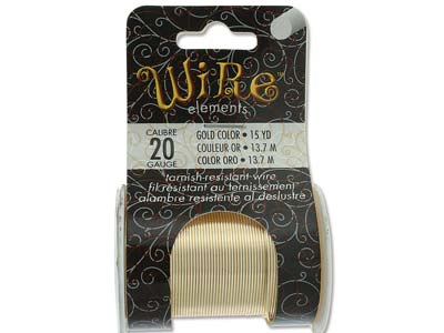 Kupferdraht Halbhart Anlaufschutz Gold, 0,80 Mm, 13,70 M Spule